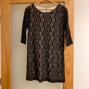 Black Lace Mini Dress • Everly